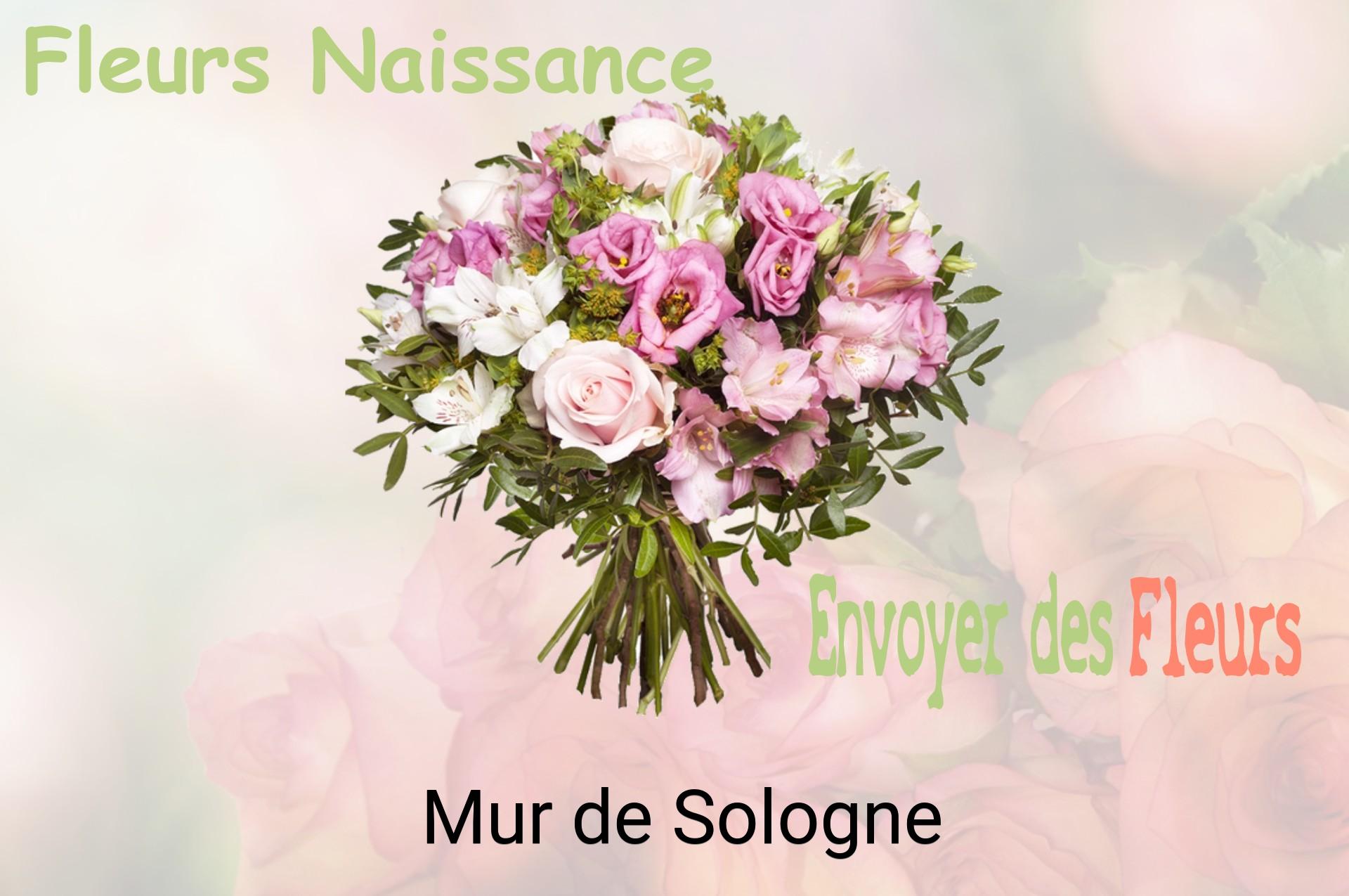 Bouquet de fleurs de naissance livré à Mur-de-Sologne