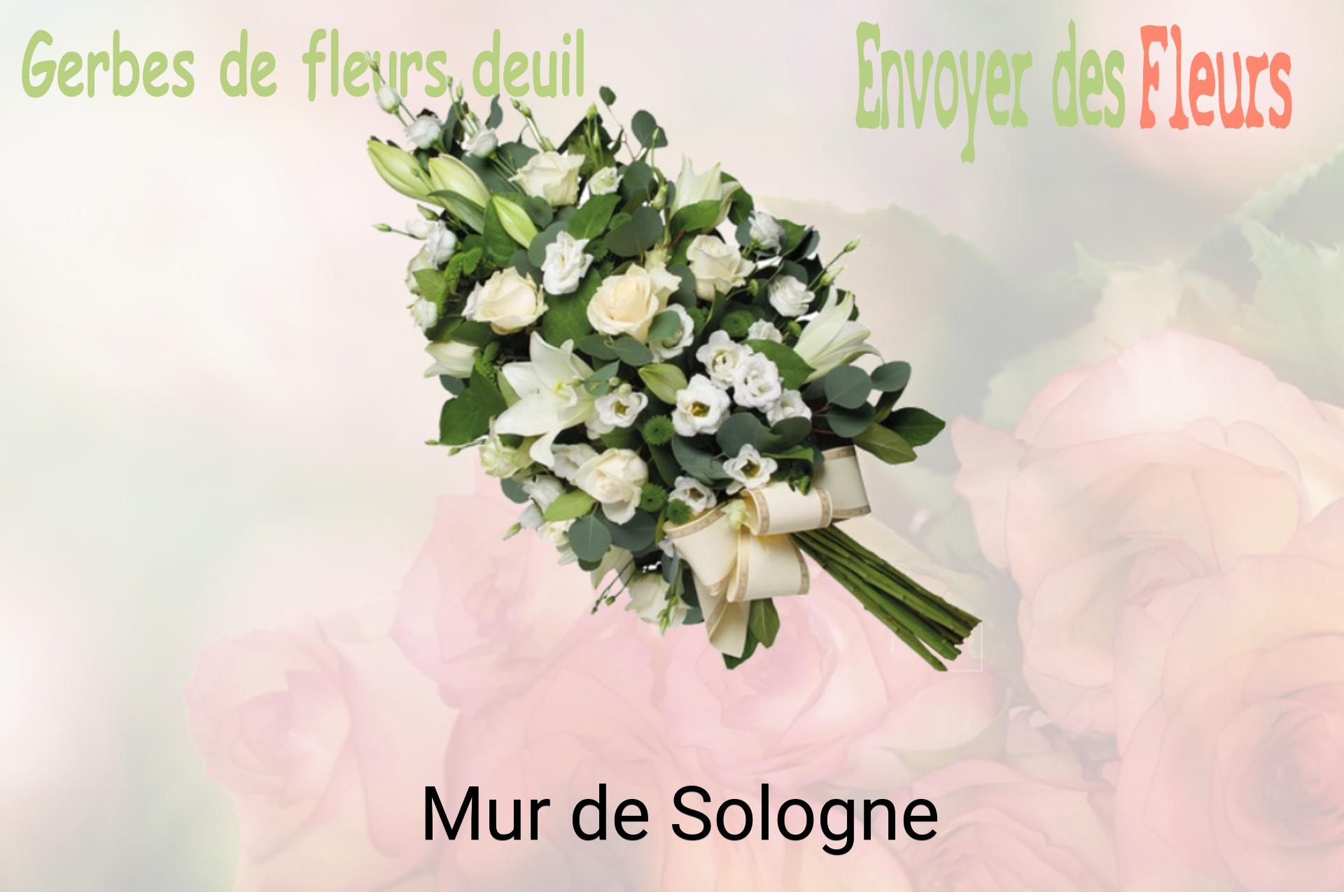 Gerbe de fleurs de deuil livrée à Mur-de-Sologne